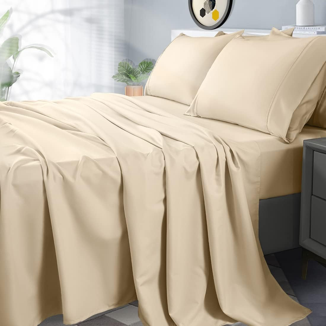 Cationic Dyeing Bedding Comforter Set - 3 Pieces