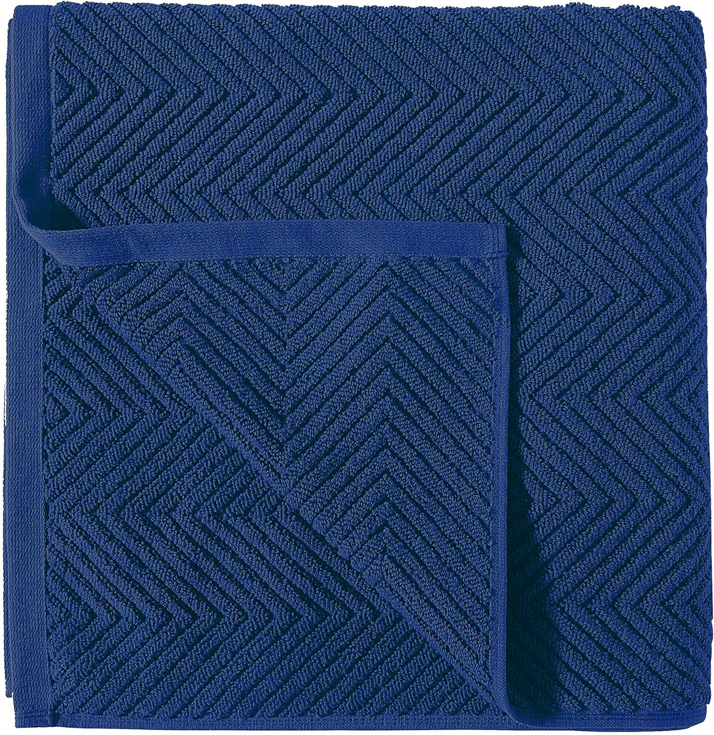 Bath Towels Set of 10, 100% Cotton Towels for Bathroom, Quick Dry Bath Towels, Gym Towels, Beach Towels for Adults, Absorbent Towels- 2 Large Bath Towels, 4 Hand Towels & Washcloths- Navy