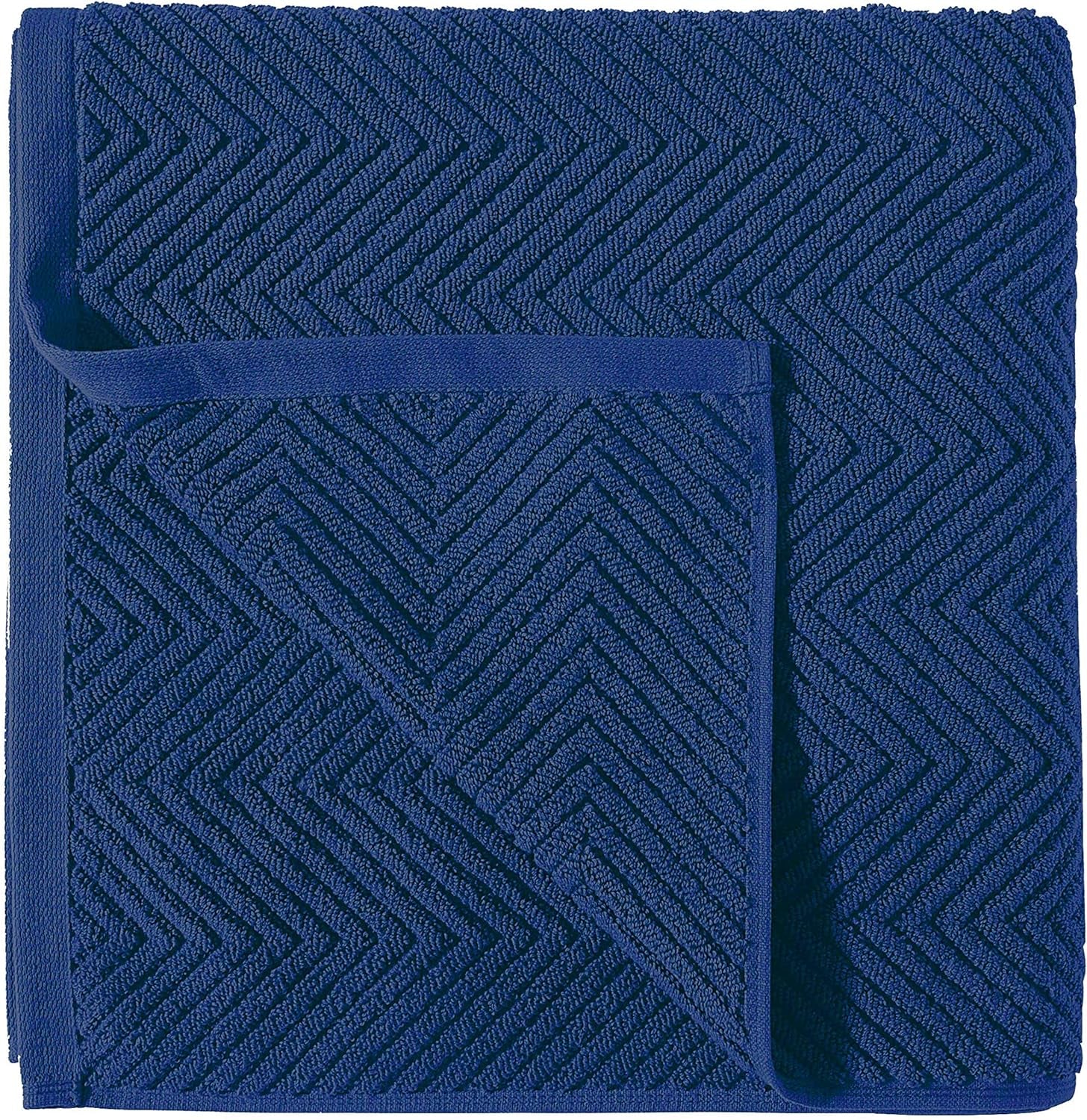 Bath Towels Set of 10, 100% Cotton Towels for Bathroom, Quick Dry Bath Towels, Gym Towels, Beach Towels for Adults, Absorbent Towels- 2 Large Bath Towels, 4 Hand Towels & Washcloths- Navy