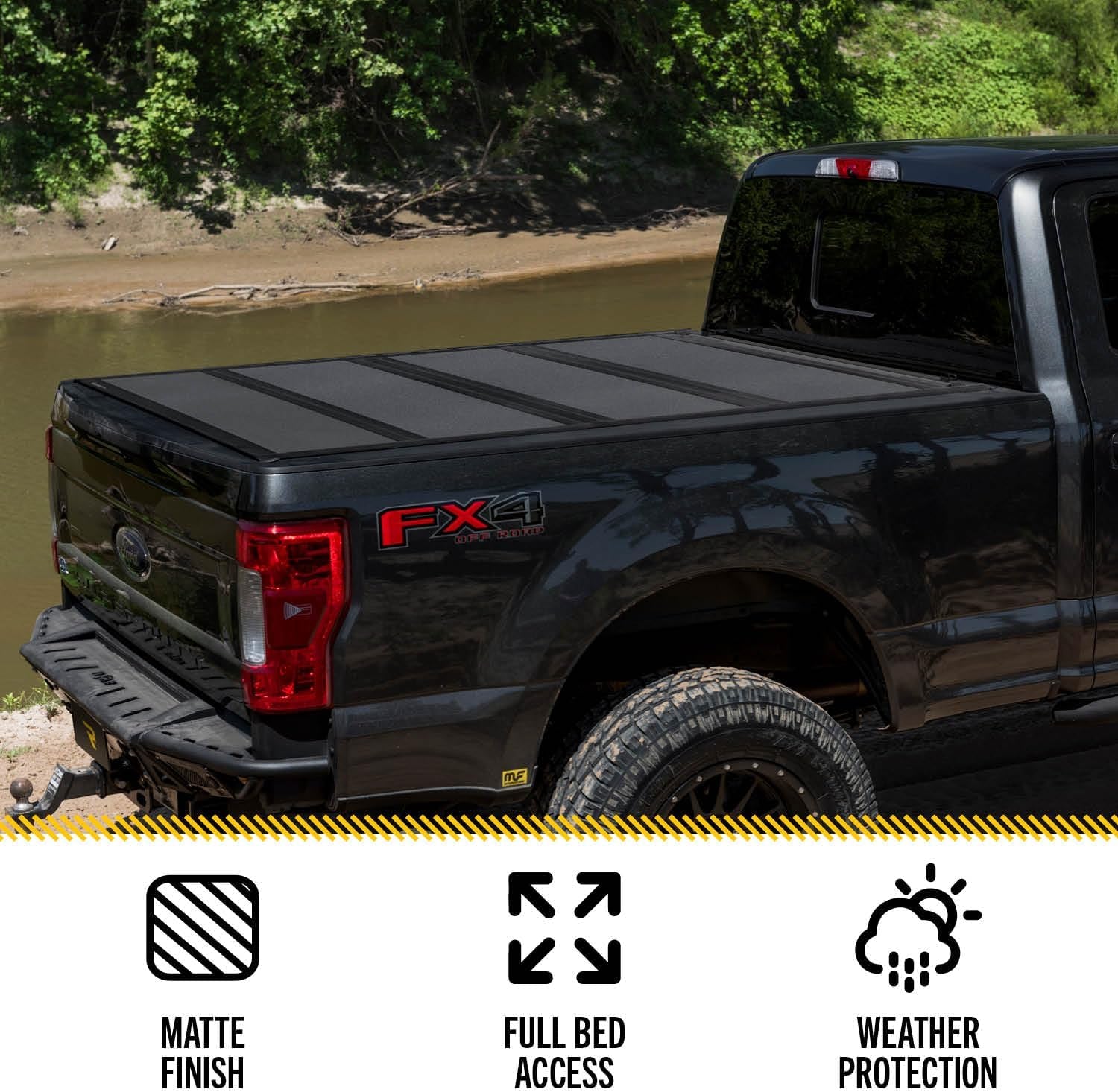 flip MX4 Hard Folding Truck Bed Tonneau Cover | 448329 | Fits 2015-2020 Ford F-150 5' 7" Bed (67.1")