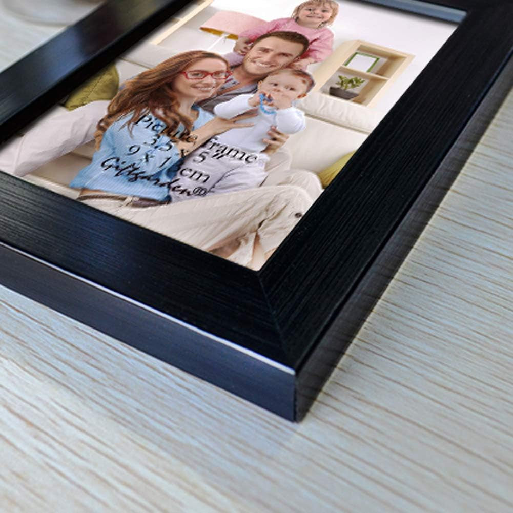 12 Pack 3.5X5 Picture Frame Black, Multiple 3.5 X 5 Photo Frames Bulk for Tabletop Display or Wall Hanging