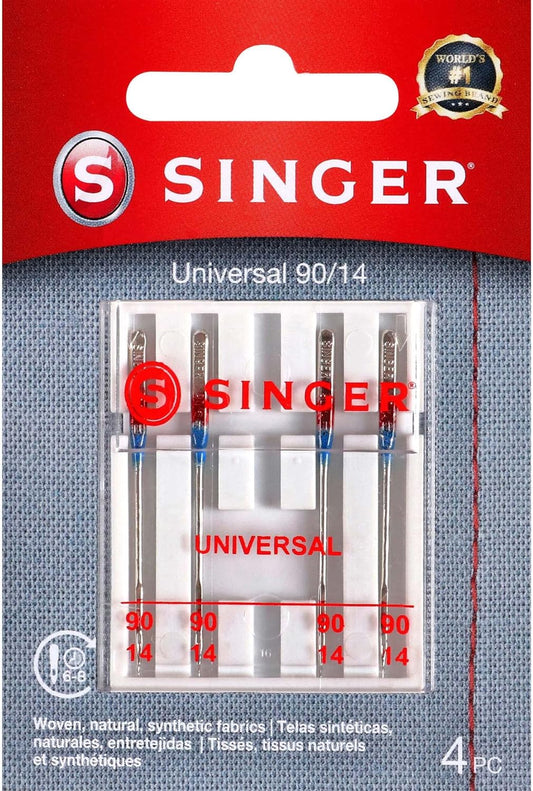 4723 Universal Regular Point Sewing Machine Needles, Size 90/14, 4-Count