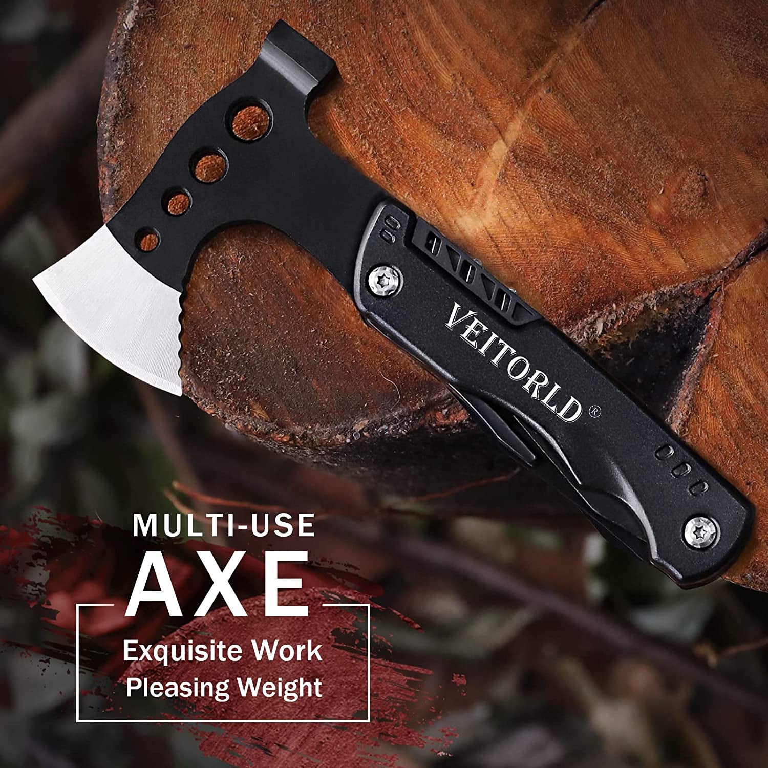 Gifts for Men Dad Husband, Unique Anniversary Birthday Gifts Idea for Men Him, Multitool Axe Hammer Camping Accessories, Survival Gear and Equipment, Cool Hunting Fishing Hiking Presents