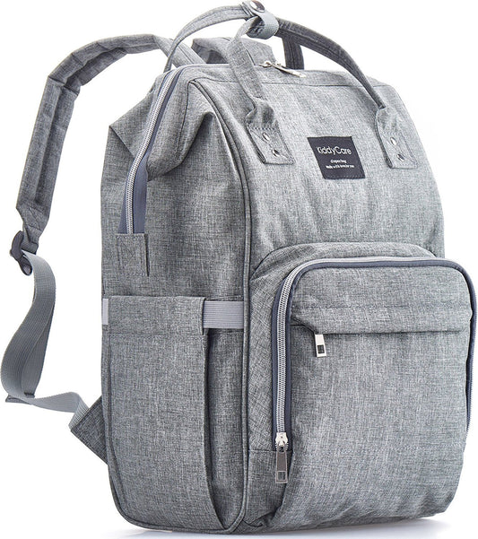 Diaper Bag Backpack | Baby Diaper Bags with Changing Station for Mom | Multifunction Travel Back Pack Maternity Baby Bags Waterproof Tote Bag Spacious, Unisex Stylish | Gray