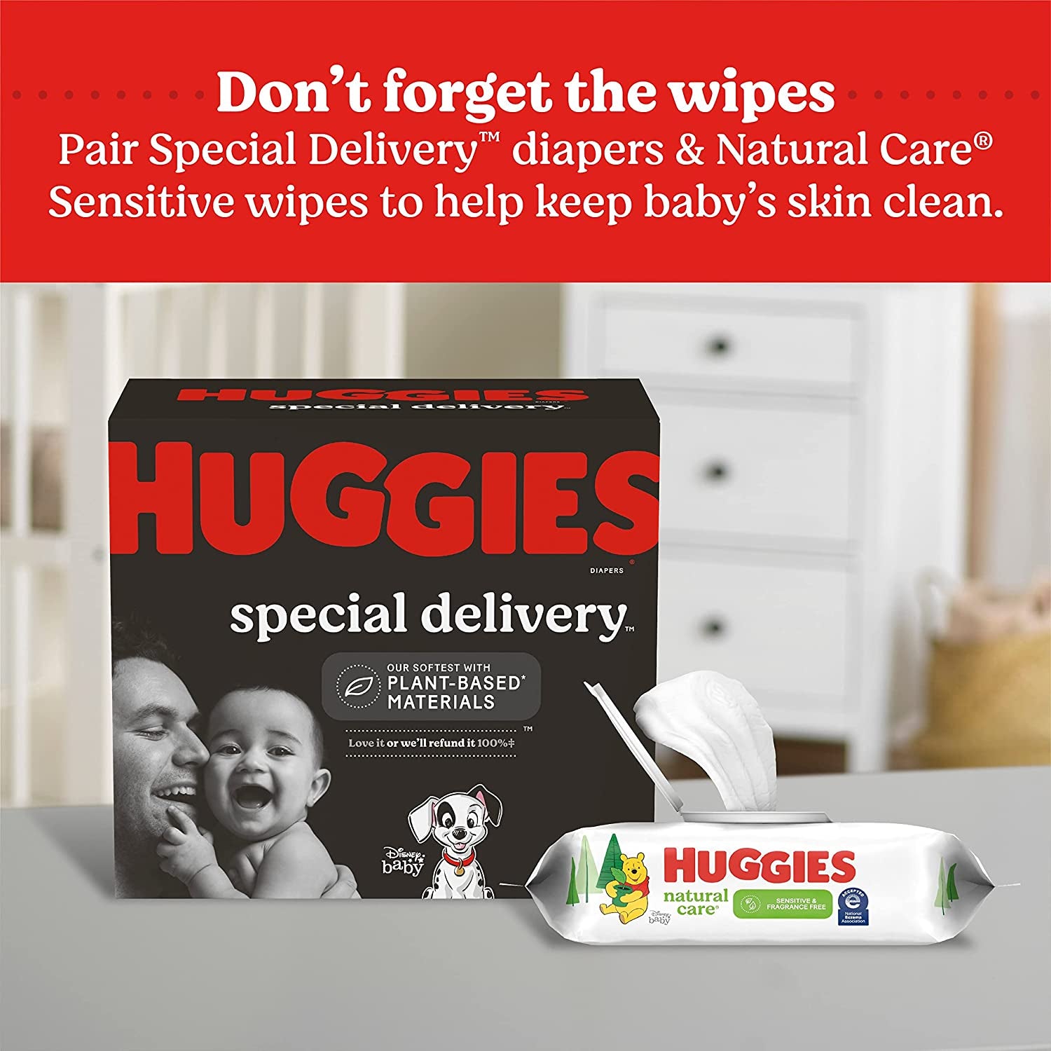 Special Delivery Hypoallergenic Baby Diapers Size 1 (Up to 14 Lbs), 198 Ct, Fragrance Free, Safe for Sensitive Skin