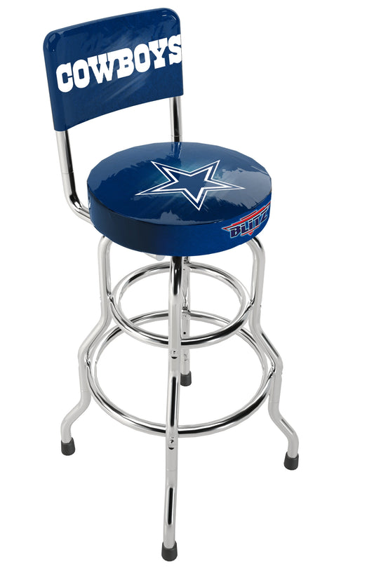 Dallas Cowboys NFL Blitz High Back Adjustable Swivel Stool,