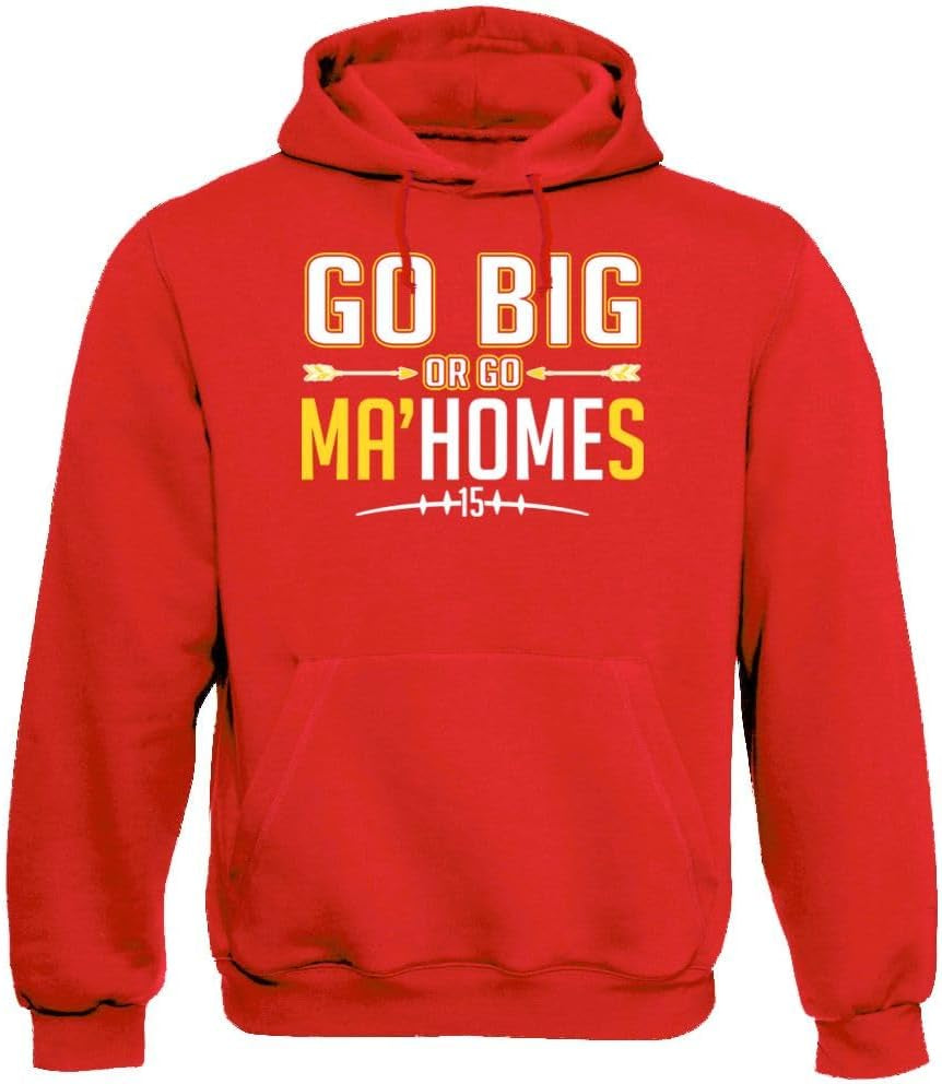 Kansas City Go Big or Go Home Men'S Hoodie Sweatshirt for Football Fans