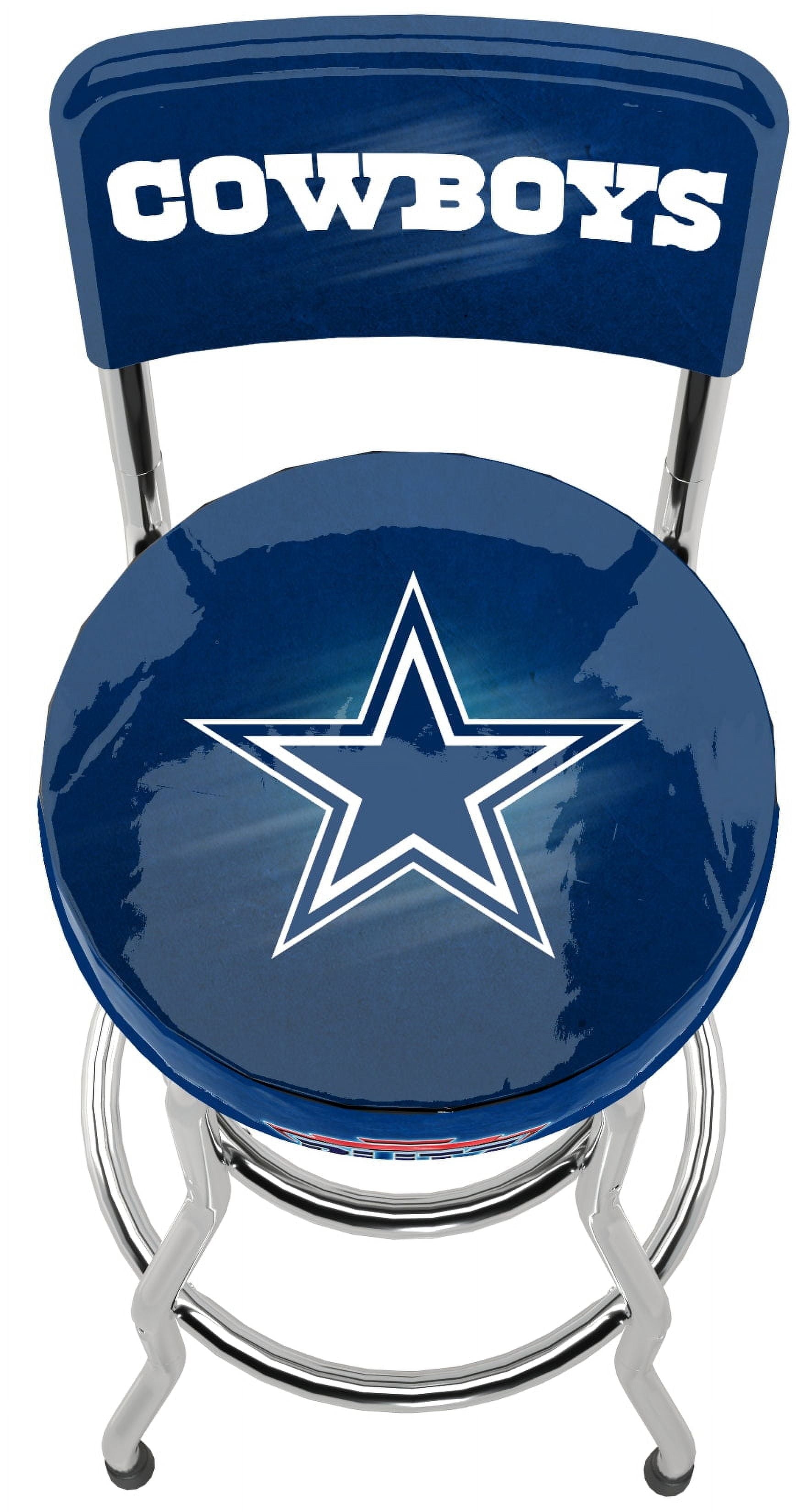 Dallas Cowboys NFL Blitz High Back Adjustable Swivel Stool,