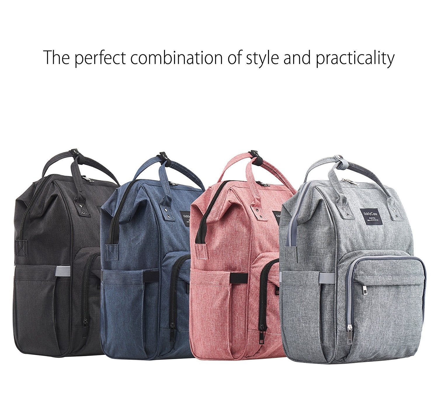 Diaper Bag Backpack | Baby Diaper Bags with Changing Station for Mom | Multifunction Travel Back Pack Maternity Baby Bags Waterproof Tote Bag Spacious, Unisex Stylish | Gray