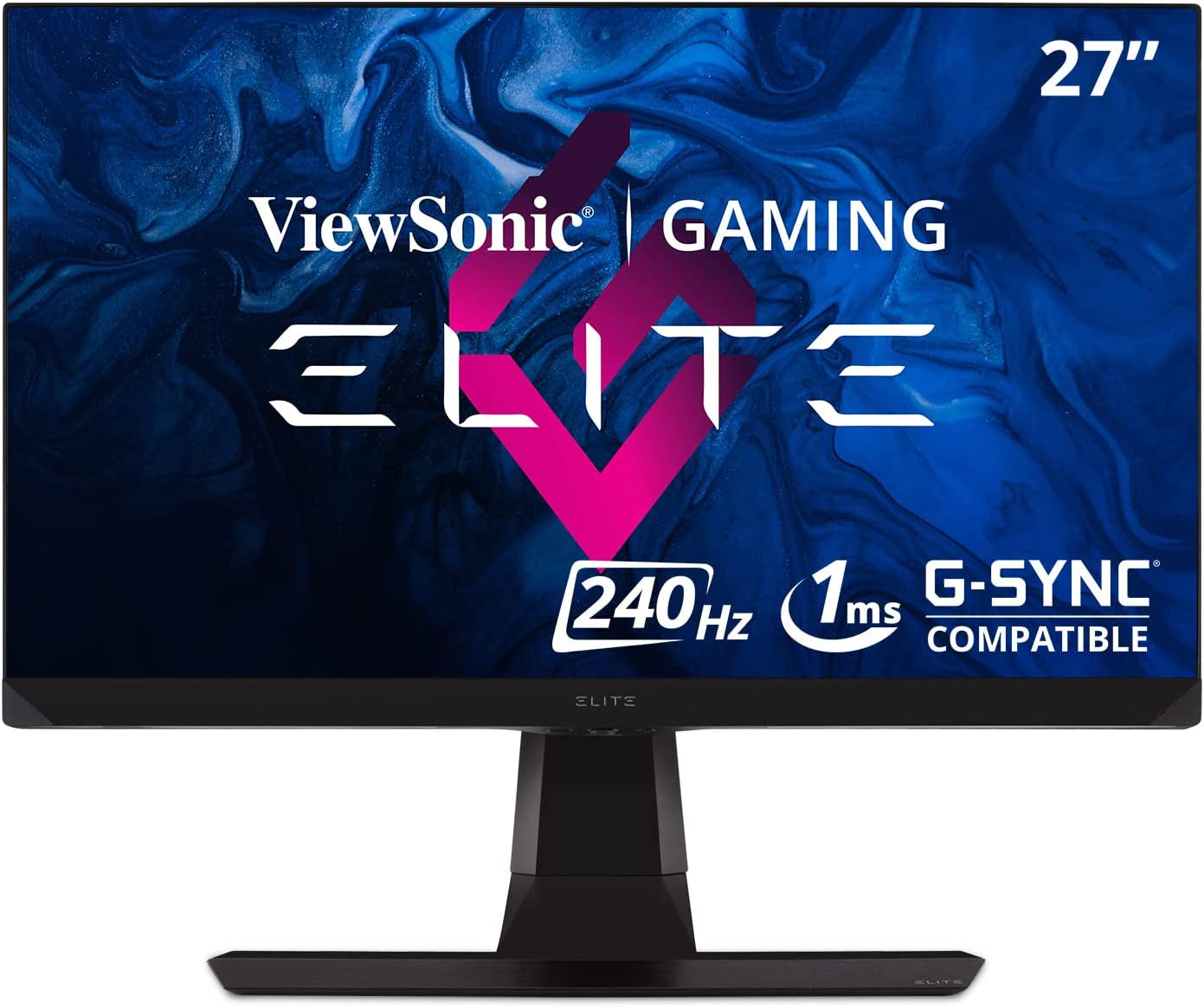 ELITE XG270 27 Inch 1080P 1Ms 240Hz IPS Gaming Monitor with GSYNC Compatible, Advanced RGB Lighting and Advanced Ergonomics for Esports